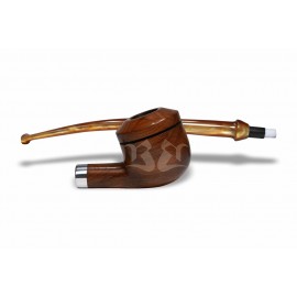 Cachimbo Bertoldi Luiggi Natural Longo 9mm Peça Única